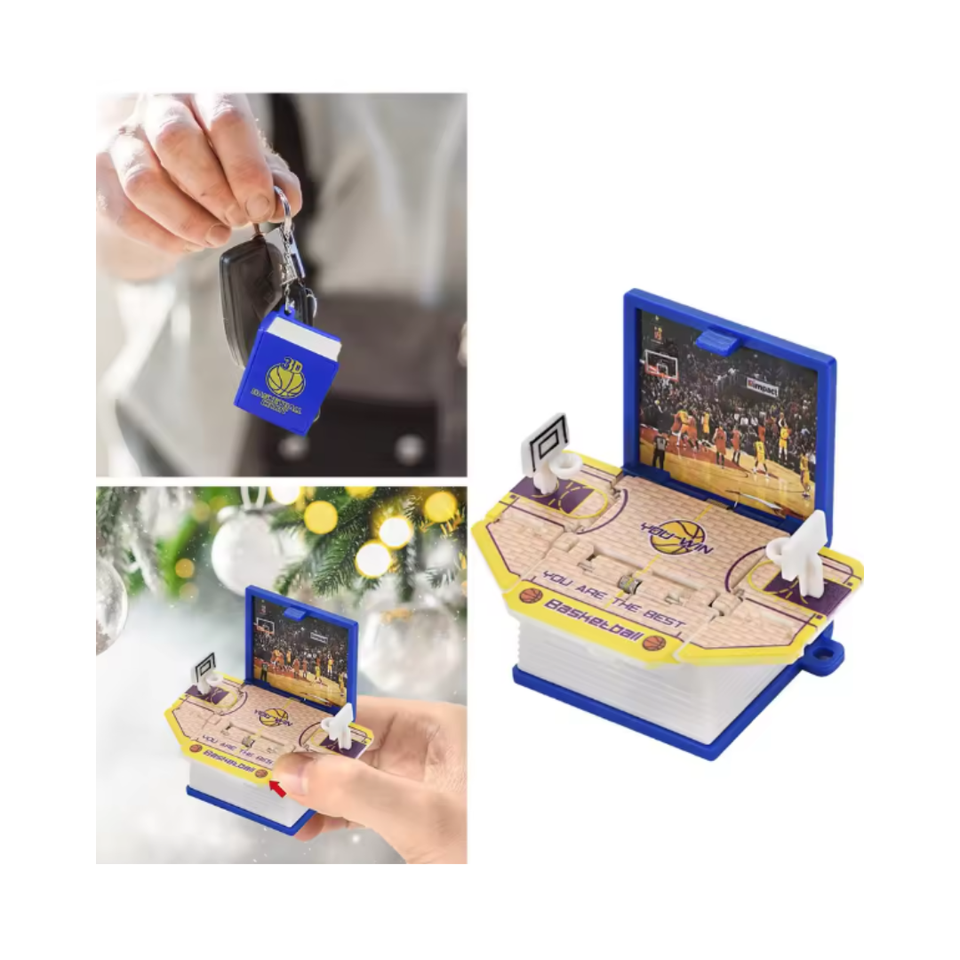 Basketball Lover Keychain | 3D Pop-Up Edition